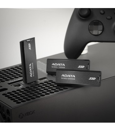 ADATA External SSD  SC610 2TB USB 3.2 Write speed 500 MBytes/sec Read speed 550 MBytes/sec SC610-2000G-CBK/RD