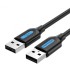 VENTION CABLE USB2.0 MALE TO MALE/1.5M BLACK COJBG 