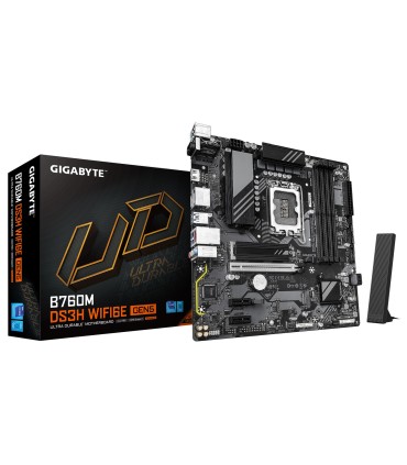 GIGABYTE Mainboard  Intel B760 Express LGA1700 Micro-ATX Memory DDR5 Memory slots 4 B760MDS3HWF6EGEN5