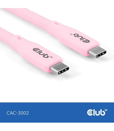 CLUB3D CABLE USB-C TO USB-C 2M/M/M PINK CAC-3002 