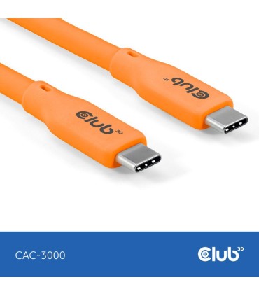 CLUB3D CABLE USB-C TO USB-C 2M/M/M ORANGE CAC-3000 