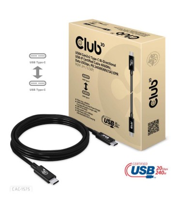 CLUB3D CABLE USB-C TO USB-C 2M/M/M CAC-1575 