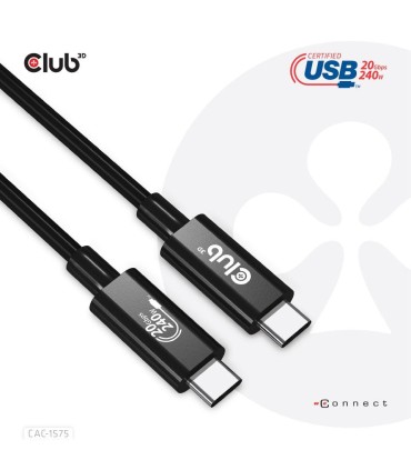 CLUB3D CABLE USB-C TO USB-C 2M/M/M CAC-1575 