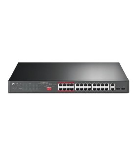 TP-LINK Switch  TL-SL1226P Desktop/pedestal 24x10Base-T / 100Base-TX 2x10Base-T / 100Base-TX / 1000Base-T PoE+ ports 24 TL-SL122