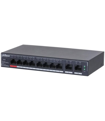 DAHUA Switch  DH-SG4010P Switch layer L2 10xRJ-45 ports RJ-45 Ports Type Gigabit Ethernet (10/100/1000) 8xPower over Ethernet (P