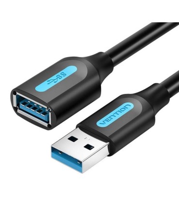 VENTION CABLE USB3.0 MALE TO FEMALE/0.5M BLACK CBHBD 