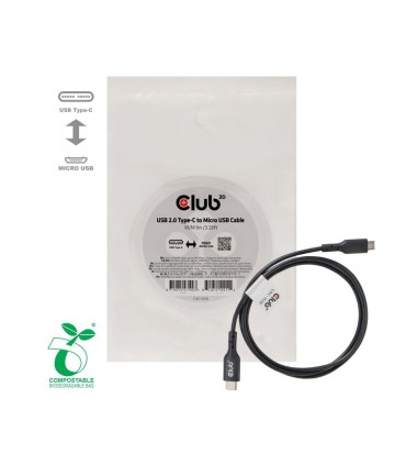 CLUB3D CABLE USB TO MICRO USB 1M/M/M CAC-1526 