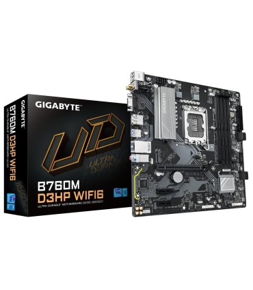 GIGABYTE Mainboard  Intel B760 Express LGA1700 Micro-ATX Memory DDR5 Memory slots 4 B760MD3HPWIFI61.0
