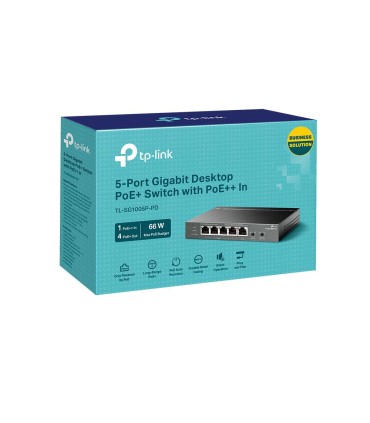 TP-LINK Switch  TL-SG1005P-PD Desktop/pedestal 5x10Base-T / 100Base-TX / 1000Base-T PoE+ ports 5 TL-SG1005P-PD
