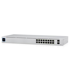UBIQUITI Switch  USW-16-POE Type L2 Desktop/pedestal Rack 16x10Base-T / 100Base-TX / 1000Base-T 2xSFP PoE ports 16 PoE+ ports 8 
