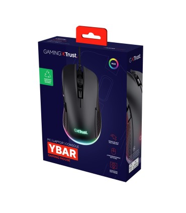 TRUST MOUSE USB OPTICAL GAMING/GXT 922 YBAR BLACK 24729 
