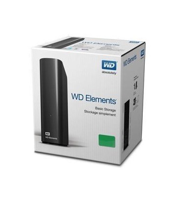 WESTERN DIGITAL External HDD  Elements Desktop 10TB USB 3.0 Drives 1 Black WDBWLG0100HBK-EESN