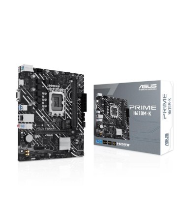 ASUS Mainboard  Intel H610 LGA1700 Micro-ATX Memory DDR5 Memory slots 2 1xPCI-Express 3.0 1x 1xPCI-Express 4.0 16x 1xM.2 1x15pin