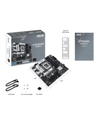ASUS Mainboard  Intel B760 Express LGA1700 Micro-ATX Memory DDR5 Memory slots 4 2xPCI-Express 4.0 16x 2xM.2 1xHDMI 2xDisplayPort