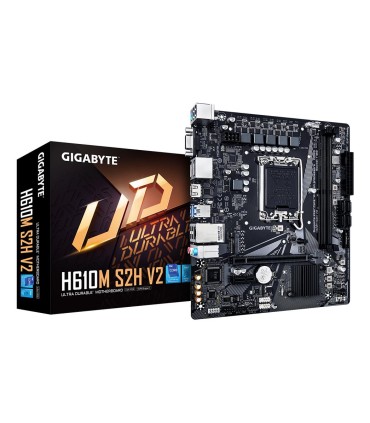 GIGABYTE Mainboard  Intel H610 LGA1700 Micro-ATX Memory DDR5 Memory slots 2 1xPCI-Express 3.0 1x 1xPCI-Express 4.0 16x 1xM.2 1x1