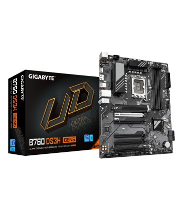GIGABYTE Mainboard  Intel B760 Express LGA1700 ATX Memory DDR5 Memory slots 4 B760DS3HGEN5