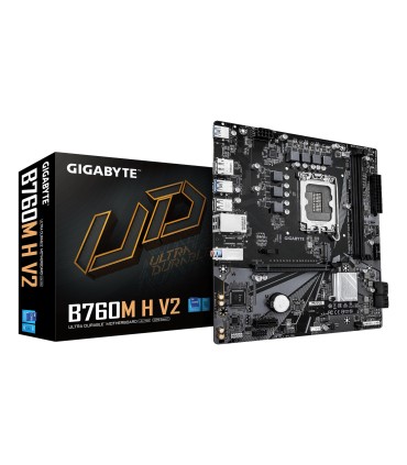 GIGABYTE Mainboard  Intel B760 Express LGA1700 Micro-ATX Memory DDR5 Memory slots 2 B760MHV21.0