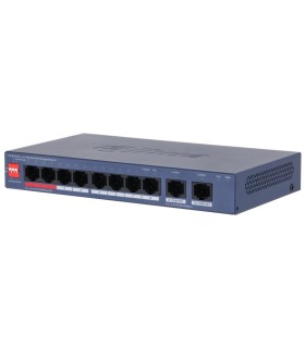 DAHUA Switch  DH-CS4010-8ET2GT-110 Switch layer L2 8xRJ-45 ports RJ-45 Ports Type Fast Ethernet (10/100) 2xGigabit Ethernet (cop
