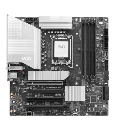 MSI Mainboard  Intel B860 Express LGA1851 Micro-ATX Memory DDR5 Memory slots 4 PROB860M-AWIFI