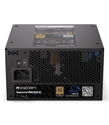 ENDORFY Power Supply  SUPREMO FM6 850 Watts Efficiency 80 PLUS GOLD MTBF 100000 hours EY7A012