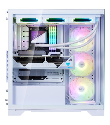 ADATA Case  INVADER X BTF MidiTower Case product features Transparent panel ATX MicroATX MiniITX Colour White INVADERXBTFMT-WHCW