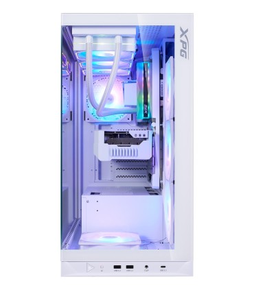 ADATA Case  INVADER X BTF MidiTower Case product features Transparent panel ATX MicroATX MiniITX Colour White INVADERXBTFMT-WHCW