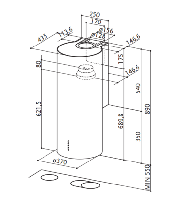 Faber CYLINDRA PLUS WH GLOSS