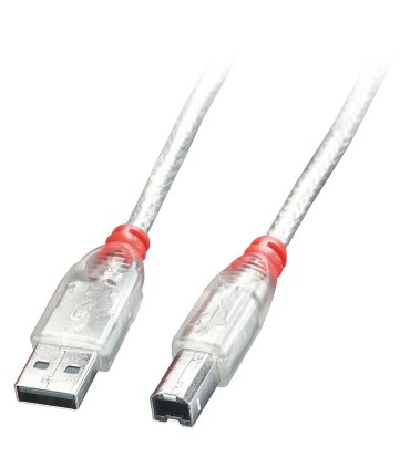 LINDY CABLE USB2 A-B 2M/TRANSPARENT 41753 