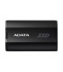 ADATA External SSD  SD810 2TB USB-C Write speed 2000 MBytes/sec Read speed 2000 MBytes/sec SD810-2000G-CBK