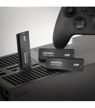 ADATA External SSD  SC610 2TB USB 3.2 Write speed 500 MBytes/sec Read speed 550 MBytes/sec SC610-2000G-CBK/RD