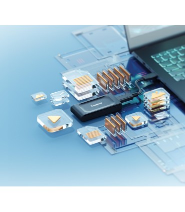 KINGSTON External SSD  XS1000 2TB USB 3.2 Write speed 1000 MBytes/sec Read speed 1050 MBytes/sec SXS1000/2000G