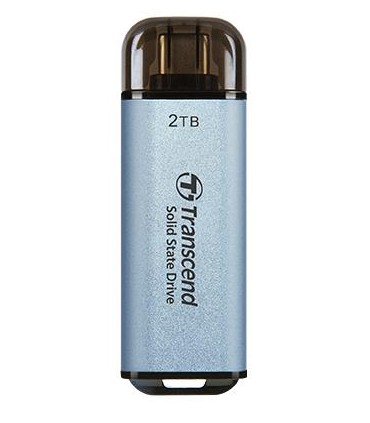 TRANSCEND External SSD  ESD300 2TB USB-C Write speed 950 MBytes/sec Read speed 1500 MBytes/sec TS2TESD300C