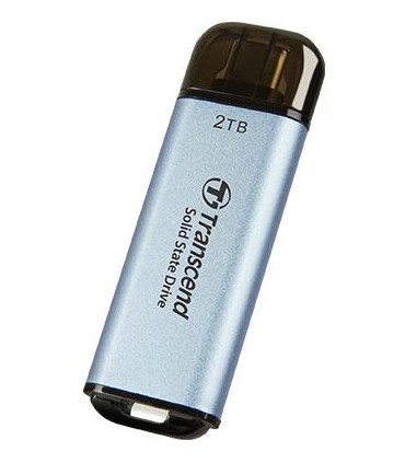 TRANSCEND External SSD  ESD300 2TB USB-C Write speed 950 MBytes/sec Read speed 1500 MBytes/sec TS2TESD300C