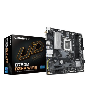GIGABYTE Mainboard  Intel B760 Express LGA1700 Micro-ATX Memory DDR5 Memory slots 4 B760MD3HPWIFI61.0