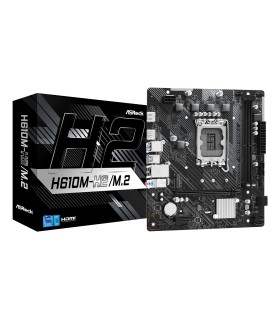 ASROCK Mainboard  Intel H610 LGA1700 Micro-ATX Memory DDR4 Memory slots 2 1xPCI-Express 3.0 1x 1xPCI-Express 4.0 16x 1xM.2 2xHDM