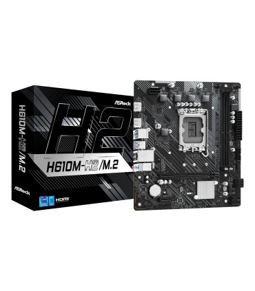 ASROCK Mainboard  Intel H610 LGA1700 Micro-ATX Memory DDR4 Memory slots 2 1xPCI-Express 3.0 1x 1xPCI-Express 4.0 16x 1xM.2 2xHDM