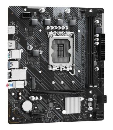 ASROCK Mainboard  Intel H610 LGA1700 Micro-ATX Memory DDR4 Memory slots 2 1xPCI-Express 3.0 1x 1xPCI-Express 4.0 16x 1xM.2 2xHDM