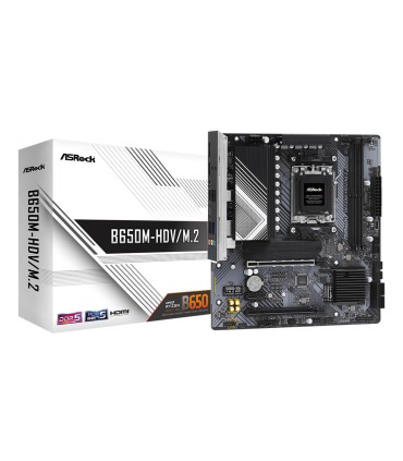 ASROCK Mainboard  AMD B650 SAM5 Micro-ATX Memory DDR5 Memory slots 2 1xPCI-Express 4.0 1x 2xPCI-Express 4.0 16x 1xM.2 1xHDMI 1xD