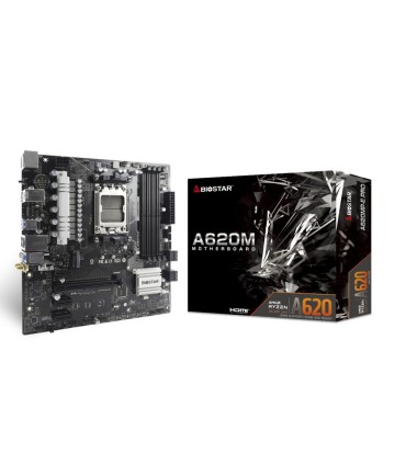 BIOSTAR Mainboard  AMD A620 SAM5 Micro-ATX Memory DDR5 Memory slots 4 1xPCI-Express 3.0 1x 2xPCI-Express 4.0 1x 1xPCI-Express 4.