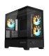 GIGABYTE Case  C201 PANORAMIC MidiTower Case product features Rackmountable/Removeable HDD basket/Transparent panel Not included