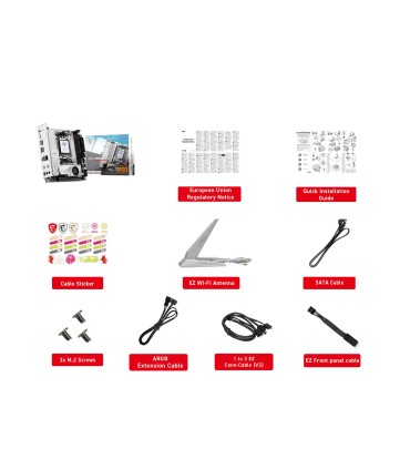 MSI Mainboard  AMD B850 SAM5 Mini-ITX Memory DDR5 Memory slots 2 MPGB850IEDGETIWIFI