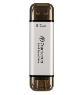 TRANSCEND External SSD  ESD310 512GB USB-C USB 3D NAND Write speed 900 MBytes/sec Read speed 1050 MBytes/sec TS512GESD310S