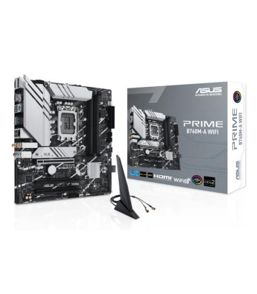 ASUS Mainboard  Intel B760 Express LGA1700 Micro-ATX Memory DDR5 Memory slots 4 3xPCI-Express 4.0 16x 2xM.2 2xHDMI 1xDisplayPort