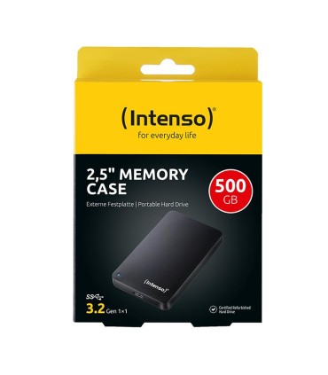 INTENSO External HDD  500GB USB 3.0 Colour Black 6021530