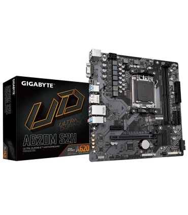 GIGABYTE Mainboard  AMD A620 Socket AM5 micro ATX RAM DDR5-SDRAM 2xSlots 1xPCI Express x1 slots 1xPCI Express x16 slots 1xNumber