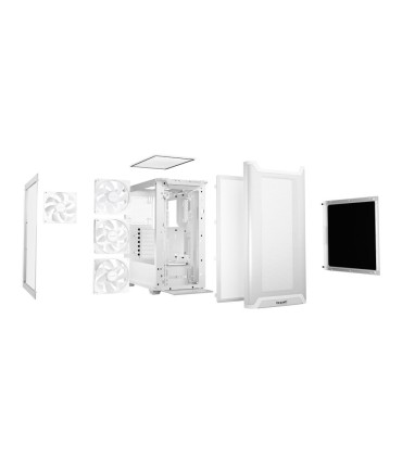 BE QUIET Case  PURE BASE 501 LX MidiTower Case product features Transparent panel Not included ATX MicroATX MiniITX Colour White