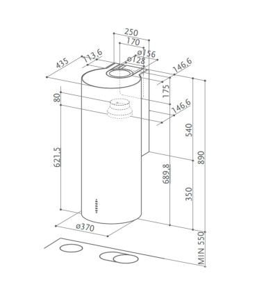 Faber CYLINDRA PLUS BK MATT A37