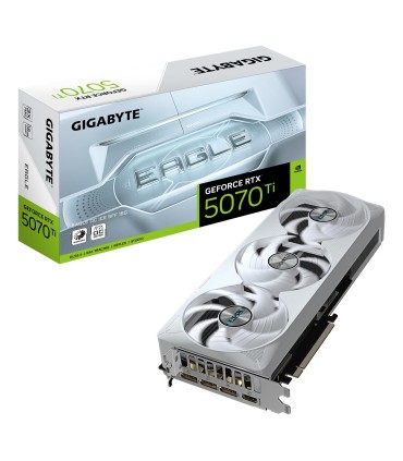 GIGABYTE Graphics Card  NVIDIA GeForce RTX 5070 Ti 2542 MHz 16 GB GDDR7 256 bit PCI Express x16 5.0 Active N507TEAGLEOCICE-16GD1