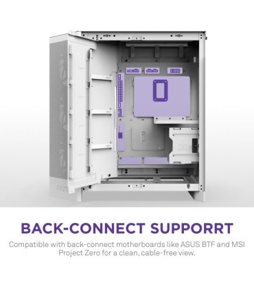 NZXT Case  ATX/micro ATX/Mini-ITX/EATX White Midi Tower PC CM-H92FW-01