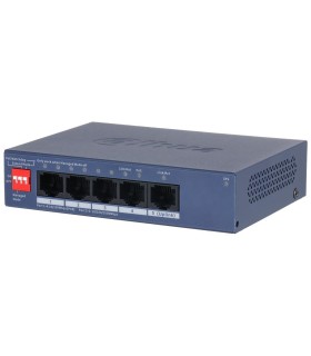 DAHUA Switch  DH-CS4005-4ET1GT-36 Switch layer L2 4xRJ-45 ports RJ-45 Ports Type Fast Ethernet (10/100) 1xGigabit Ethernet (copp